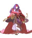  fire_emblem fire_emblem:_akatsuki_no_megami fire_emblem:_souen_no_kiseki fire_emblem_heroes full_body headband highres long_hair looking_at_viewer no_socks official_art purple_hair robe sanaki_kirsch_altina sandals sash solo standing tomioka_jirou transparent_background wide_sleeves yellow_eyes 