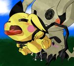  abdominal_bulge blush curby drooling female forced male male/female mimikyu nintendo open_mouth outside penetration pichu pok&eacute;mon saliva sex tongue tongue_out vaginal vaginal_penetration video_games 