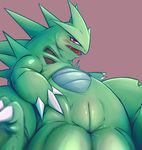  blush claws female feral fklow looking_at_viewer nintendo open_mouth pok&eacute;mon presenting solo spread_legs spreading tyranitar video_games 