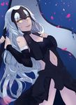  blush brown_eyes chains circlet fate/grand_order grey_hair jeanne_alter long_hair warrior 