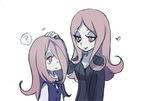  2girls hand_on_head little_witch_academia long_hair mother_and_daughter multiple_girls sucy&#039;s_mom sucy_manbabalan 