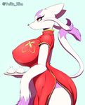  big_breasts breasts chinese_clothing chinese_dress clothing dress mienshao nintendo pok&eacute;mon tailzkim video_games 