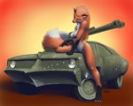  anthro breasts canine car featureless_breasts female fox fur hair looking_at_viewer mammal nude solo vehicle yojek163 