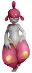  2017 biped blush breasts female looking_at_viewer medicham nintendo pok&eacute;mon pussy small_breasts solo video_games 