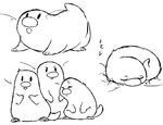  aliasing cute diglett feral group mammal mole monochrome multiple_poses nintendo pok&eacute;mon pose sleeping unknown_artist video_games whiskers 