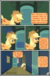  applejack_(mlp) blonde_hair comic equine female feral friendship_is_magic fur green_eyes gutovi-kun hair horse mammal my_little_pony orange_fur pony 