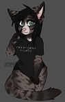  anthro clothed clothing feline female fur hair honesty_(artist) looking_at_viewer mammal slightly_chubby smile solo wide_hips 