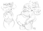  anthro asgore_dreemurr belly big_belly boss_monster caprine dialogue duo english_text female goat horn male mammal monster source_request text toriel undertale unknown_artist video_games vore 