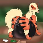  abdominal_bulge animal_genitalia animal_pussy arcanine belly big_belly canine canine_pussy female feral human_prey kick mammal massive_belly nintendo panting pok&eacute;mon pussy pussy_juice squirming unbirthing video_games vore wolfforhire 