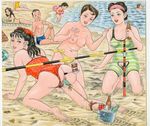  2boys 6+girls all_fours anal_object_insertion arm_support bangs beach bikini bikini_bottom black_hair blush bottle brown_hair bucket can casual_one-piece_swimsuit child coffee crab crotchless_clothes double_penetration earrings green_bikini hairband happy innertube kneeling long_hair looking_back lying mr._spark multiple_boys multiple_girls on_stomach one-piece_swimsuit outdoors polka_dot polka_dot_swimsuit pubic_hair red_lips red_lipstick seashell short_hair side-tie_bikini sitting smile spoon striped striped_swimsuit swim_trunks swimsuit swimsuit_aside topless uncensored vaginal_object_insertion yellow_bikini zenra 