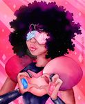  heart heart_hands highres maru_(marugraphic) ruby_(steven_universe) sapphire_(steven_universe) steven_universe traditional_media watercolor_(medium) 