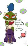  1-upclock anal anal_penetration dialogue domination duo english_text erection kennen_(lol) league_of_legends male male/male open_mouth penetration penis sex simple_background teemo_(lol) text video_games yordle 