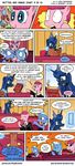  blue_eyes comic english_text equine female friendship_is_magic hair horn mammal my_little_pony pink_hair pinkie_pie_(mlp) pony-berserker princess_luna_(mlp) smile text trixie_(mlp) 