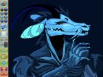  antelope anthro bone bovid bovine claws cybernetics cyborg falconiforme_(artist) hardtek hi_res horn kudu machine male mammal metallic_body robot robotic skull skull_head solo spiral-horned_antelope yellow_eyes 