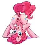 2017 anus ass_up blue_eyes bubel clitoris cutie_mark dock equine eyelashes female friendship_is_magic fur hair horse invalid_tag looking_at_viewer mammal my_little_pony pink_fur pink_hair pinkie_pie_(mlp) pony pussy solo tongue tongue_out 