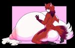  2017 anthro areola big_breasts big_butt breasts butt canine erect_nipples female fox huge_breasts hyper hyper_breasts lactating mammal milk nipples nude oppaioppaioppai solo 