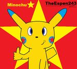  fan_(disambiguation) fur invalid_color invalid_tag minochu nintendo pikachu pok&eacute;mon smile star video_games 