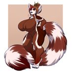  big_breasts big_butt breasts butt female fluffy fluffy_tail lavenderpandy long_tail mammal multi_tone_hair mynhyu red_panda thick_legs thick_tail 