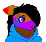  blue_eyes blush canine dog mammal ms_paint princess_puppyly purple_eyes red_eyes 