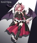  bat gothic_lolita krul_tepes no_bra owari_no_seraph red_eyes vampire wings 