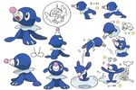  ! 10s :d bubble cat concept_art crying fingerless_gloves full_body litten no_humans official_art open_mouth owl pink_nose pokemon pokemon_sm popplio rowlet running seal smile tears 