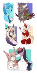  anthro bat bovine breasts canine cattle clothed clothing eyewear feline female fur furlana glasses group hair horn licking male male/female mammal multiple_images nipples nude red_panda smile tongue tongue_out 