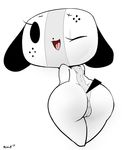  anthro butt cute female mimicp pose pussy solo switch switch_dog 