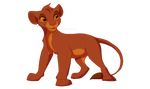  alpha_channel brown_eyes feline feral kitchiki lion mammal paws simple_background smile solo standing transparent_background 