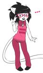  &lt;3 anthro blush bow_tie eyewear feline girly glasses looking_at_viewer male mammal mercy smile solo standing suelix 