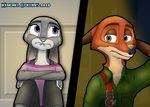  anthro canine disney female fox fur judy_hopps kendall_collins lagomorph male mammal nick_wilde rabbit zootopia 