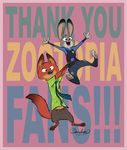  2017 anthro byron_howard canine clothed clothing disney duo english_text female fox fully_clothed green_eyes happy judy_hopps lagomorph male mammal nick_wilde purple_eyes rabbit simple_background text zootopia 