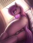  2017 anatomically_correct anatomically_correct_pussy animal_genitalia animal_pussy butt cutie_mark equine equine_pussy female feral fleur_de_lis_(mlp) friendship_is_magic hair hi_res horn inside long_hair lying mammal my_little_pony pussy shydale solo unicorn 