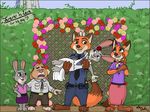  anthro bunnie_hopps canine disney female fox fur hyenatig_(artist) judy_hopps lagomorph male mammal mrs._wilde mrs_wilde nick_wilde rabbit stu_hopps zootopia 