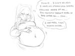  &lt;3 anthro belly big_belly breasts canine disney english_text eyelashes eyes_closed female fox happy kick korram maid_marian mammal nipples pregnant robin_hood_(disney) sketch smile solo text thought_bubble 