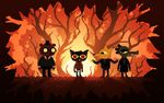  angus_(nitw) bea_(nitw) bear canine cat clothing crocodile crocodilian digital_media_(artwork) feline female gregg_(nitw) mae_(nitw) male mammal night_in_the_woods pixel_(artwork) reptile scalie unknown_artist wolf 