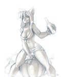  alcohol animal_humanoid beverage breasts canine clothed clothing dog dog_humanoid female humanoid hybrid mammal navel sketch solo thick_thighs yogoat 