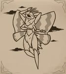  4_arms anthro arthropod cocoa female flying insect monochrome moth multi_arm multi_limb seventh 