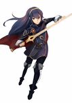  black_footwear blue_eyes blue_gloves blue_hair boots cape emblem eyebrows_visible_through_hair feesh fingerless_gloves fire_emblem fire_emblem:_kakusei full_body gloves hair_between_eyes hair_ornament holding holding_sword holding_weapon image_sample long_hair long_sleeves looking_at_viewer lucina red_cape simple_background sleeve_cuffs solo sword thigh_boots thighhighs tiara tumblr_sample tumblr_username unsheathed watermark weapon web_address white_background 