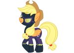  applejack_(mlp) blonde_hair clothing cutie_mark earth_pony equine eyewear female feral friendship_is_magic hair hat horse mammal my_little_pony pony shadowbolts_(mlp) shrek214_(artist) smile solo wings 