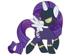  clothing cutie_mark equine eyewear female feral friendship_is_magic hair horn mammal my_little_pony open_mouth purple_hair rarity_(mlp) shadowbolts_(mlp) shrek214_(artist) smile solo unicorn wings 