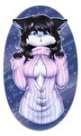  anthro breasts clothed clothing feline female fur hair looking_at_viewer mammal open_mouth solo tavin 