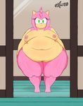  amy_rose angry breasts excito female hedgehog mammal mirror overweight sonic_(series) 