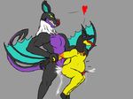  anal anal_penetration animal_genitalia cum cum_in_ass cum_inflation cum_inside daikuhiroshiama dragon heliolisk inflation male male/male nintendo noivern penetration pok&eacute;mon scalie video_games 