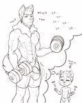 abs anthro bat bulge castbound clothing erection exercise male mammal muscular muscular_male pecs penis solo thought_bubble tight_clothing underwear vein veiny_penis weightlifting workout 