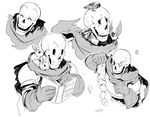  animated_skeleton avian bird bone book clothing jazzycat lagomorph legwear mammal monochrome papyrus_(undertale) rabbit scarf simple_background skeleton smile socks solo undead undertale video_games white_background 