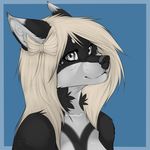  anthro breasts canine female fur hair looking_at_viewer mammal manikanika smile solo 