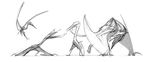  armor claws concerned flying four_wings invalid_tag pterosaur quetzalcoatlus reptile roaring scales scalie the_isle tongue two_wings wings 