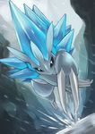  alolan_sandshrew gen_7_pokemon highres no_humans pokemon pokemon_(creature) sandslash tesshii_(riza4828) 