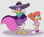  2017 anthro avian beak bird darkwing_duck disney drake_mallard duck gosalyn_mallard itoruna mask 