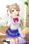  animal_ears love_live! minami_kotori seifuku tucana 